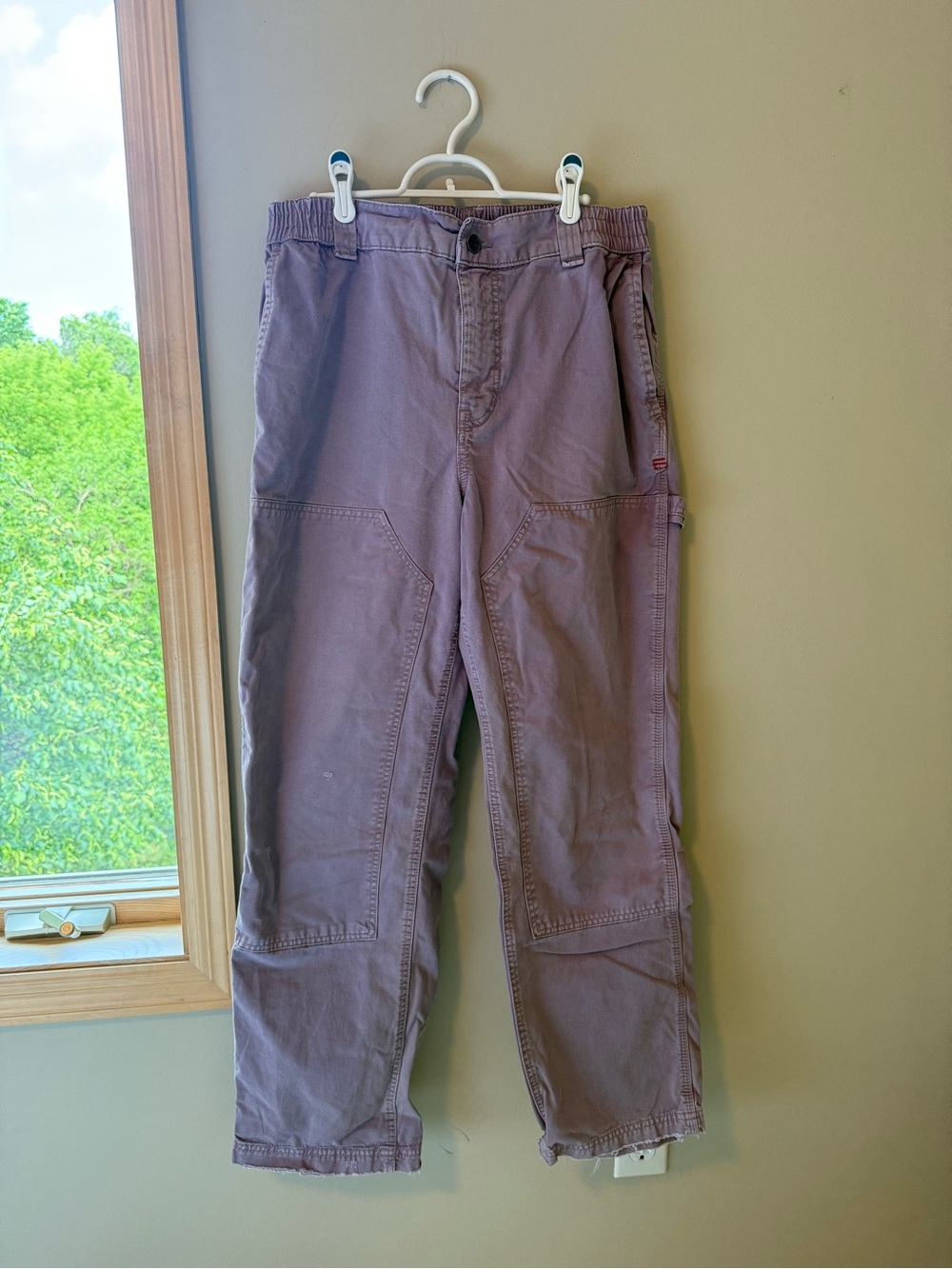 BDG Men's Cargo Pants in Dusty Mauve